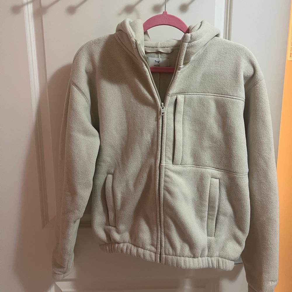 TNA Polar Fleece Zip Up Hoodie